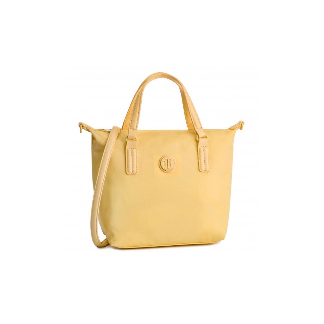 Żółta Torebka TOMMY HILFIGER Poppy Small Tote AW0AW06407 732