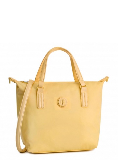Żółta Torebka TOMMY HILFIGER Poppy Small Tote AW0AW06407 732