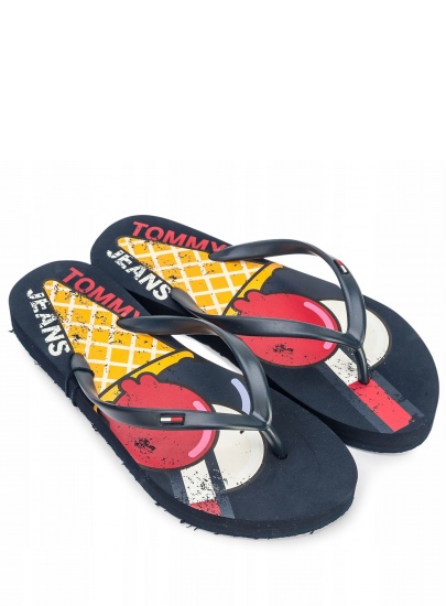 Granatowe Japonki TOMMY HILFIGER Ice Cream Beach Sand EN0EN00467 431