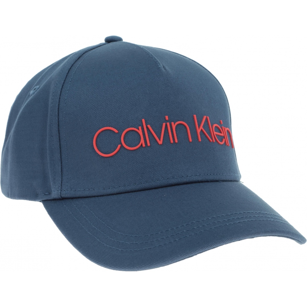 Niebieska CZAPKA CALVIN KLEIN Silver Contrast Trucker Cap K50K504665 463