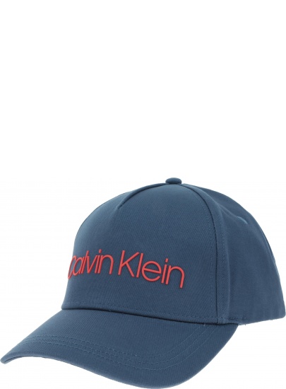 Niebieska CZAPKA CALVIN KLEIN Silver Contrast Trucker Cap K50K504665 463