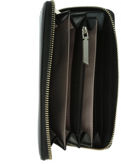 Duży Czarny Portfel CALVIN KLEIN Ck Must Lrg Ziparound K60K605468 Black 001
