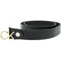 Czarny Pasek Calvin Klein 3Cm Low Ck Adj.Buckle Belt K60K605400 001