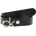 Czarny Pasek Calvin Klein 3Cm Low Ck Adj.Buckle Belt K60K605400 001