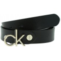 Czarny Pasek Calvin Klein 3Cm Low Ck Adj.Buckle Belt K60K605400 001