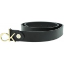 Czarny Pasek Calvin Klein 3Cm Low Ck Adj.Buckle Belt K60K605400 001