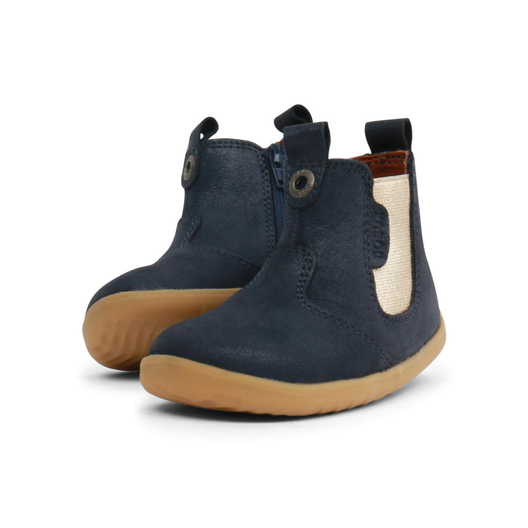 Granatowe Sztyblety BOBUX 721932 CLASSIC JODHPUR BOOT NAVY SHIMMER