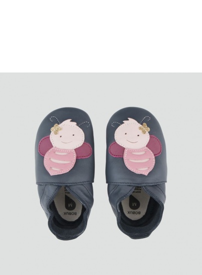 Granatowe Kapcie BOBUX 1000-017-01 NAVY BEE SOFT SOLE