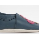 Granatowe Kapcie BOBUX 1000-017-01 NAVY BEE SOFT SOLE
