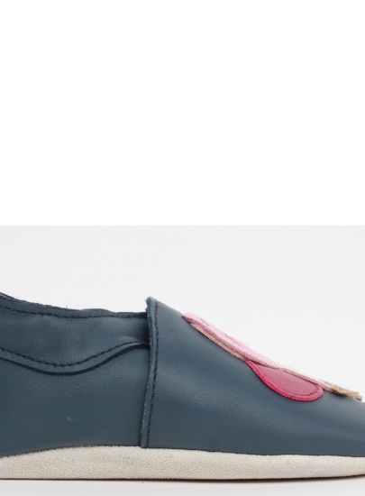 Granatowe Kapcie BOBUX 1000-017-01 NAVY BEE SOFT SOLE