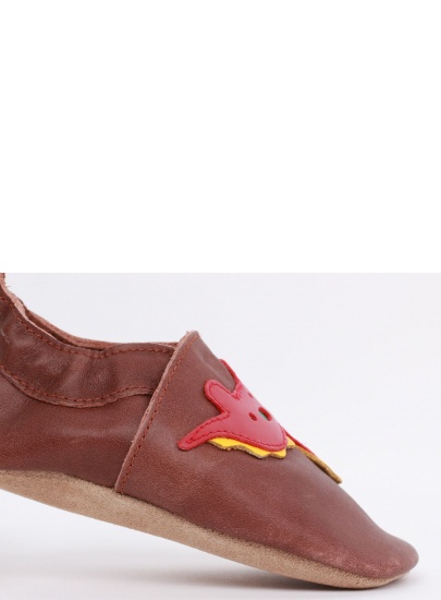 Brązowe Kapcie z Dinozaurem BOBUX 1000-012-14 TOFFEE DINOSAUR SOFT SOLE