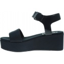 Granatowe Sandały TOMMY HILFIGER Material Mix Flatfor EN0EN00561 403