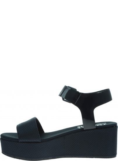 Granatowe Sandały TOMMY HILFIGER Material Mix Flatfor EN0EN00561 403