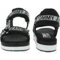 Czarne Sandały TOMMY HILFIGER Mesh Webbing Sporty EN0EN00568 990