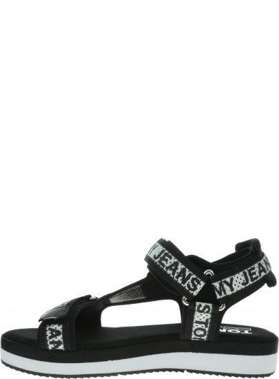 Czarne Sandały TOMMY HILFIGER Mesh Webbing Sporty EN0EN00568 990