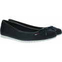 Granatowe Baleriny TOMMY HILFIGER Material Mix Balleri EN0EN00570 403