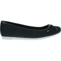 Granatowe Baleriny TOMMY HILFIGER Material Mix Balleri EN0EN00570 403