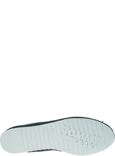 Granatowe Baleriny TOMMY HILFIGER Material Mix Balleri EN0EN00570 403