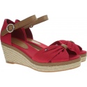 Czerwone Espadryle TOMMY HILFIGER Iconic Elba Sandal FW0FW00906 611