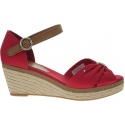 Czerwone Espadryle TOMMY HILFIGER Iconic Elba Sandal FW0FW00906 611