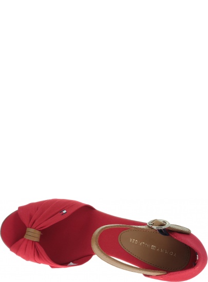 Czerwone Espadryle TOMMY HILFIGER Iconic Elba Sandal FW0FW00906 611