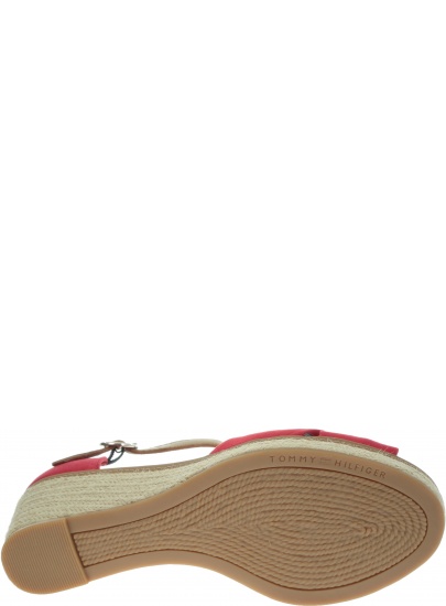 Czerwone Espadryle TOMMY HILFIGER Iconic Elba Sandal FW0FW00906 611