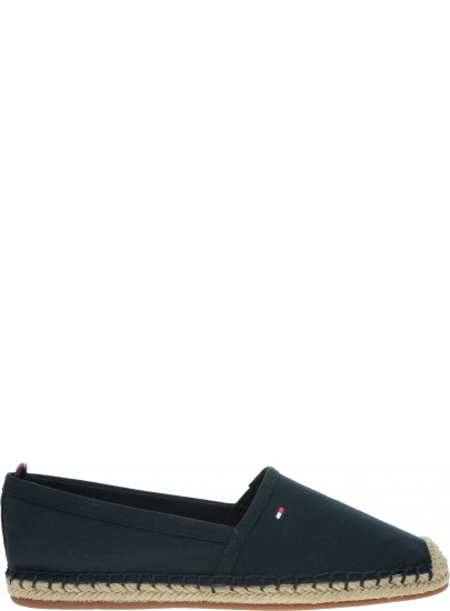 Granatowe Espadryle TOMMY HILFIGER Basic Flat Espadrill FW0FW02924 403