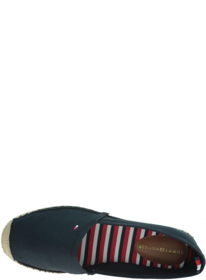 Granatowe Espadryle TOMMY HILFIGER Basic Flat Espadrill FW0FW02924 403