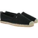 Czarne Espadryle TOMMY HILFIGER Basic Flat Espadrill FW0FW02924 990