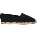Czarne Espadryle TOMMY HILFIGER Basic Flat Espadrill FW0FW02924 990