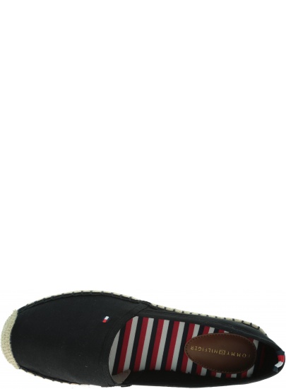 Czarne Espadryle TOMMY HILFIGER Basic Flat Espadrill FW0FW02924 990