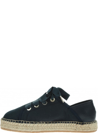 Granatowe Espadryle TOMMY HILFIGER Flat Espadrille Corp FW0FW03801 403
