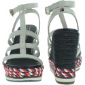Białe Espadryle TOMMY HILFIGER Colorful Rope Wedge FW0FW03821 121