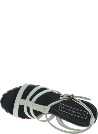 Białe Espadryle TOMMY HILFIGER Colorful Rope Wedge FW0FW03821 121