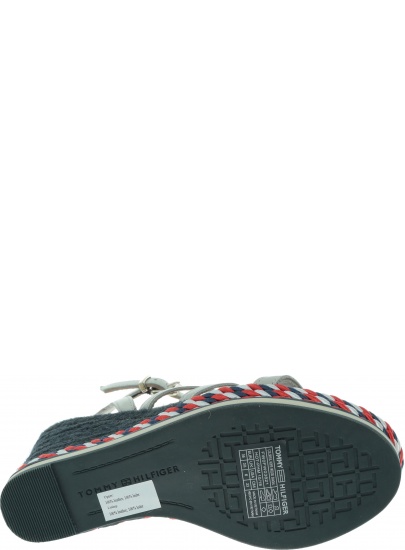 Białe Espadryle TOMMY HILFIGER Colorful Rope Wedge FW0FW03821 121
