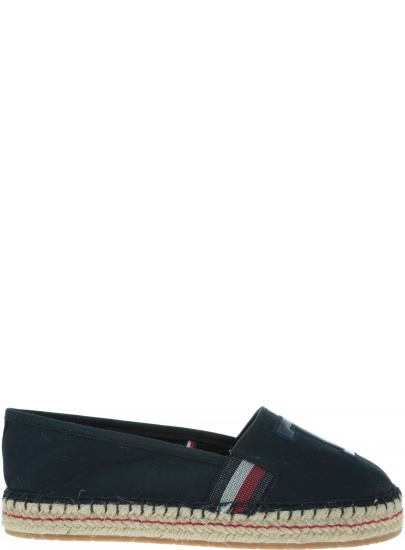 Granatowe Espadryle TOMMY HILFIGER Th Patch Espadrille FW0FW03846 403