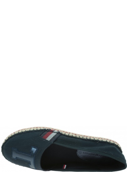 Granatowe Espadryle TOMMY HILFIGER Th Patch Espadrille FW0FW03846 403