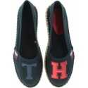 Granatowe Espadryle TOMMY HILFIGER Th Patch Espadrille FW0FW03846 403