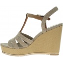 Beżowe Espadryle TOMMY HILFIGER Printed Wedge Sandal FW0FW03934 068
