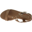 Brązowe Sandały TOMMY HILFIGER Elevated Leather Fla FW0FW03946 929