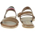 Brązowe Sandały TOMMY HILFIGER Flat Sandal Corporat FW0FW04049 929