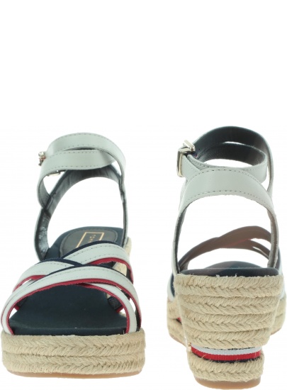 Białe Espadryle TOMMY HILFIGER Iconic Elba Corporat FW0FW04056 020
