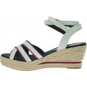 Białe Espadryle TOMMY HILFIGER Iconic Elba Corporat FW0FW04056 020