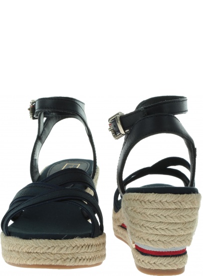 Granatowe Espadryle TOMMY HILFIGER Iconic Elba Corporat FW0FW04056 403