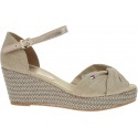 Beżowe Espadryle TOMMY HILFIGER Iconic Elba Metallic FW0FW04079 932
