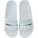 Białe Klapki TOMMY HILFIGER Pool Slide Shiny Iridescent FW0FW04086 White