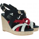 Kolorowe Espadryle TOMMY HILFIGER Iconic Elena Sandal FW0FW04104 020