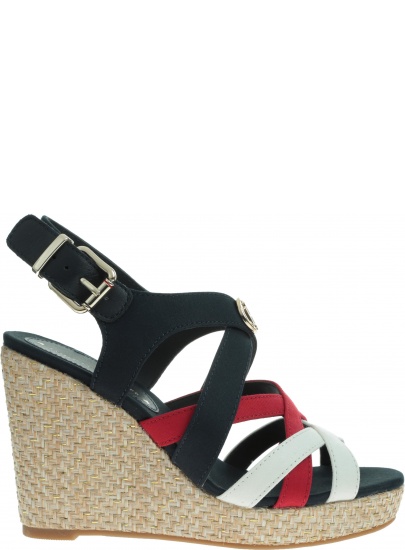Kolorowe Espadryle TOMMY HILFIGER Iconic Elena Sandal FW0FW04104 020