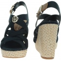 Granatowe Espadryle TOMMY HILFIGER Iconic Elena Sandal FW0FW04104 403