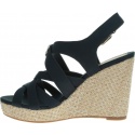 Granatowe Espadryle TOMMY HILFIGER Iconic Elena Sandal FW0FW04104 403